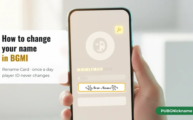 How to Change Your Name in BGMI: 2 Free Rename Cards and 5 Steps