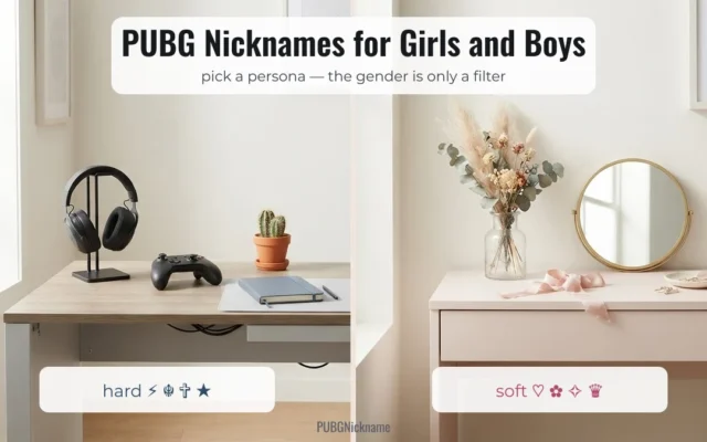 PUBG Nicknames for Girls and Boys: Queen, King, Angel and Bad Boy Styles