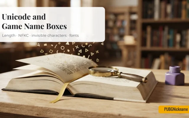 Unicode Game Name Boxes: 7 Facts + 116 Test Characters to Copy
