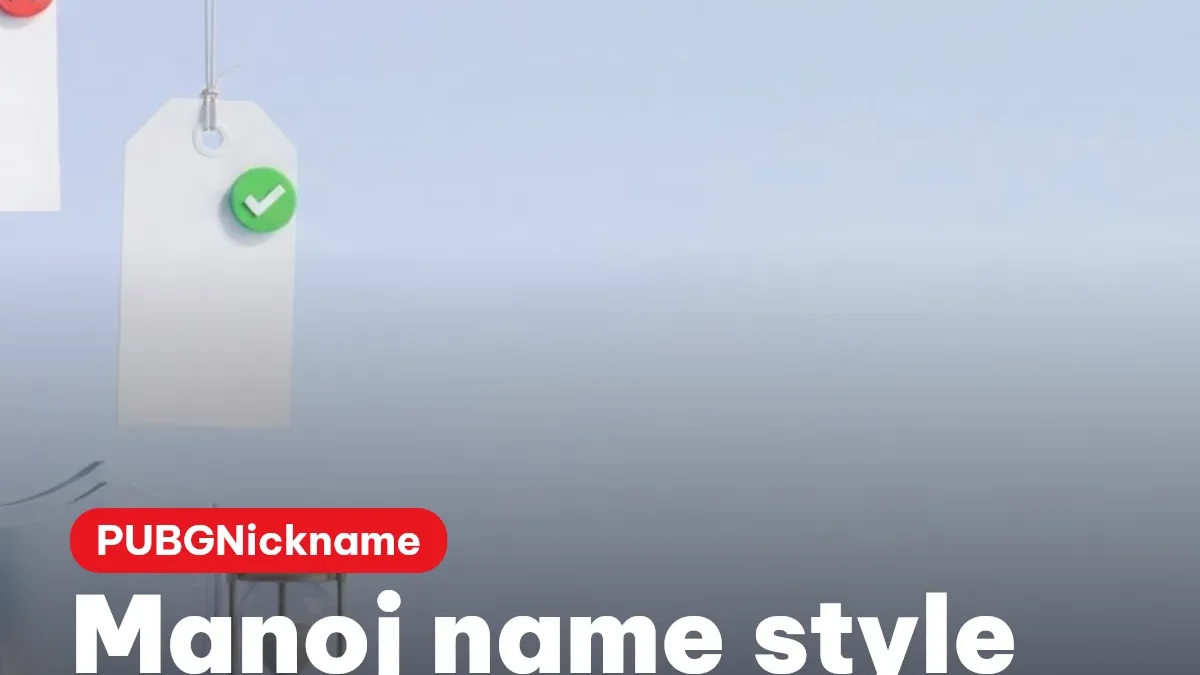 Manoj name style in Unicode styles for PUBG and BGMI