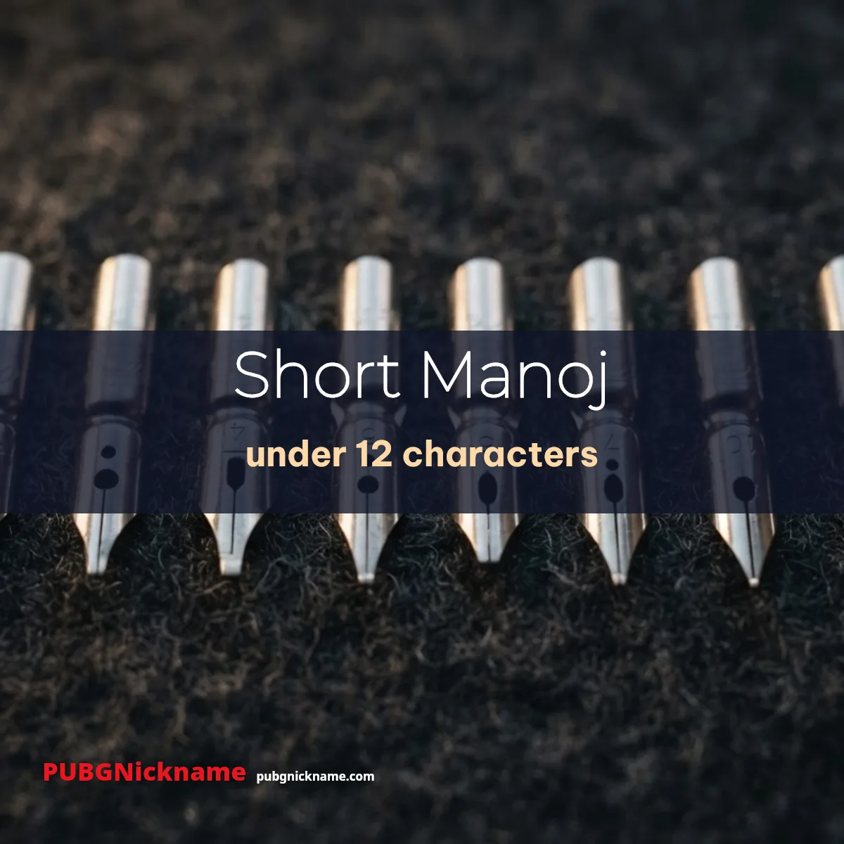 Short Manoj name versions under 12 characters