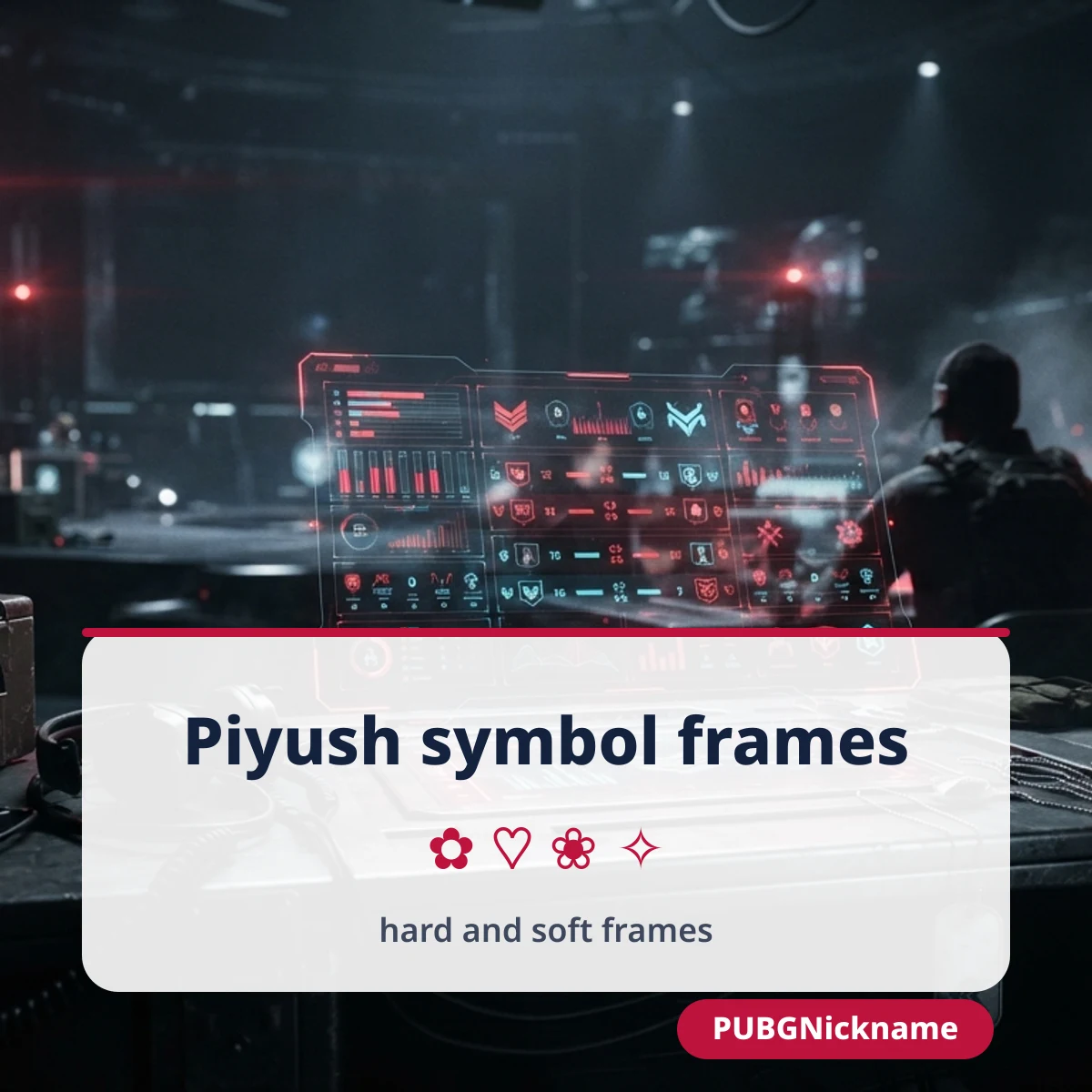 Piyush stylish name with soft and hard symbol frames