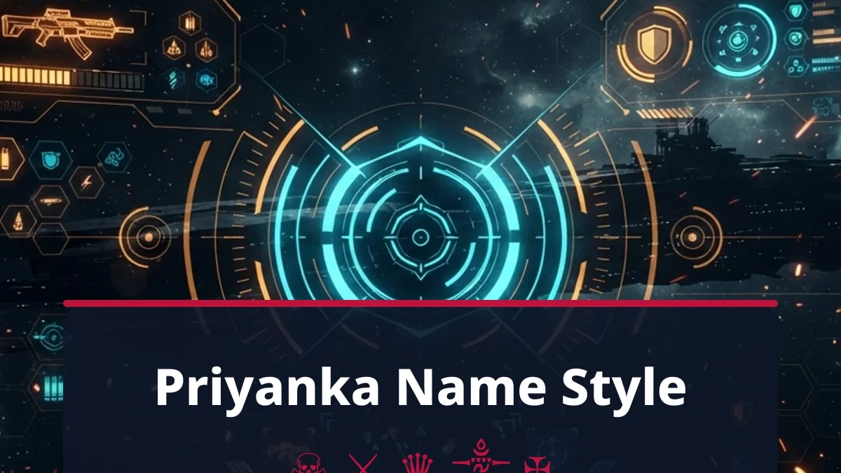 Priyanka name style for PUBG Mobile and BGMI