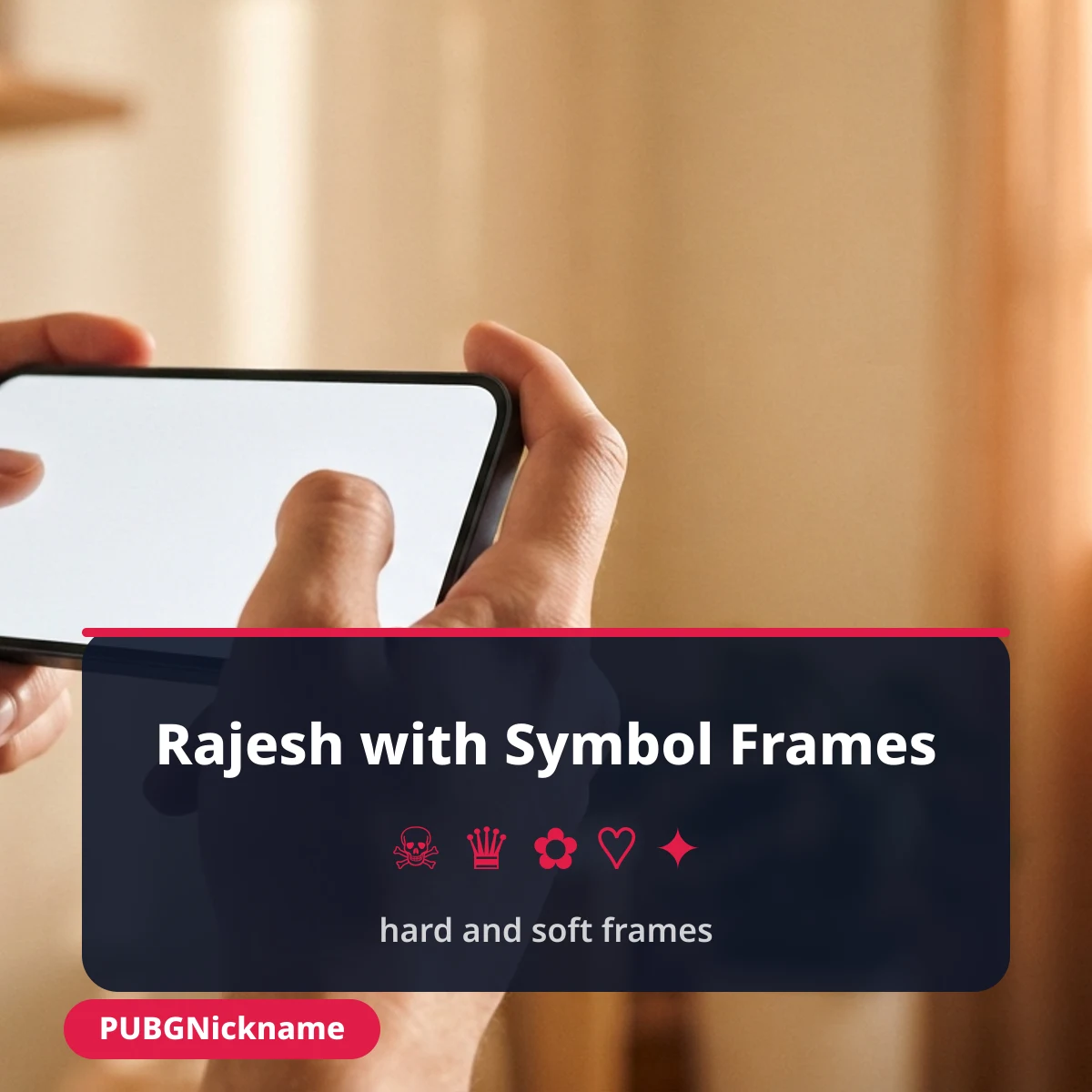 Rajesh stylish name with soft and hard symbol frames