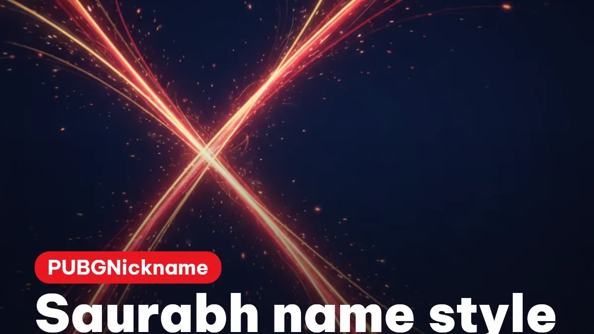 Saurabh name style in Unicode styles for PUBG and BGMI