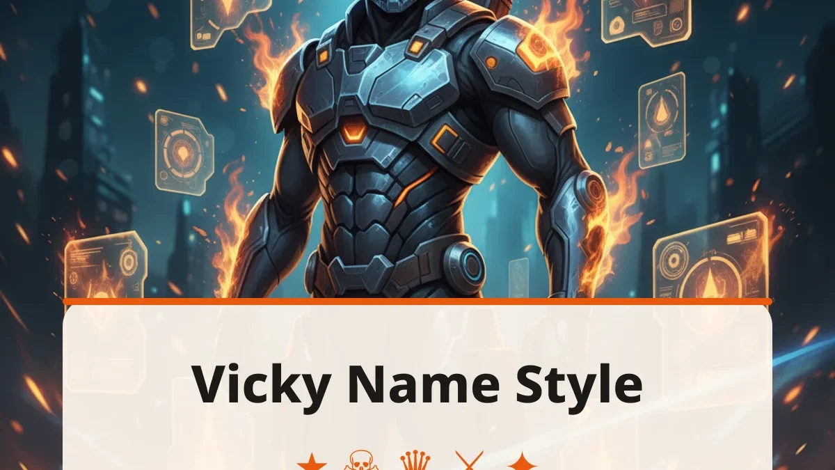 Vicky stylish name for PUBG and BGMI