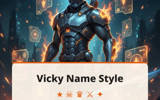 Vicky Name Style: 60+ Stylish Vicky Names for PUBG & BGMI